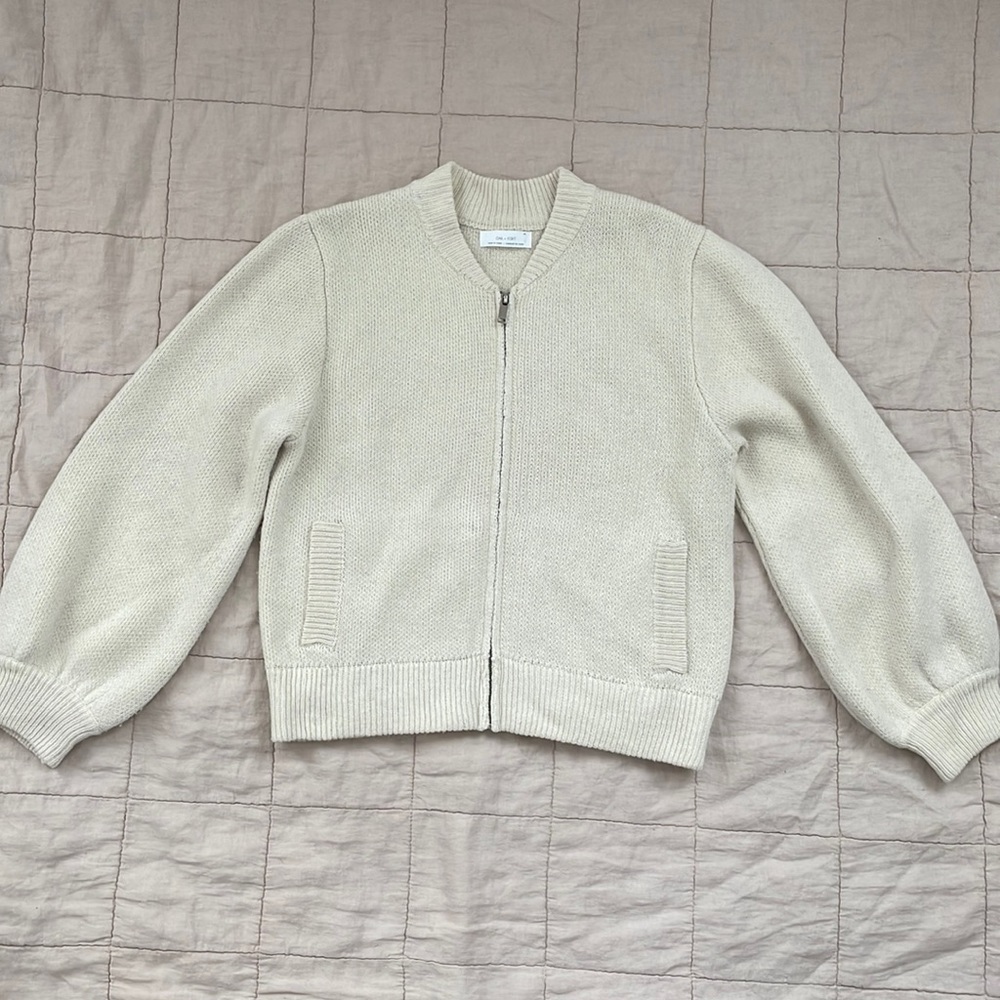 Oak & Fort Cardigan, Cream, Size XS